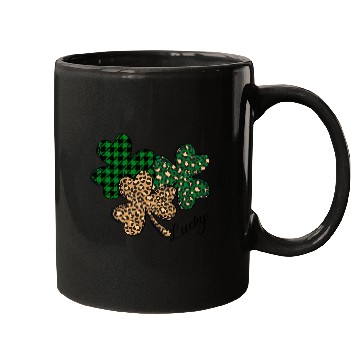 Discover Lucky Leopard Shamrock St Patric Day Mugs