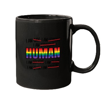 Discover Human LGBT Gay Pride Mugs
