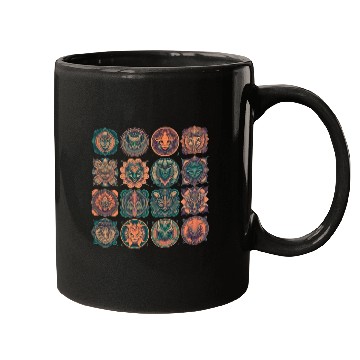 Discover Celestial Creatures Emblems Mugs