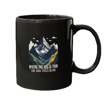 Discover Mountaineering Quote Vintage Mountain Mugs