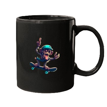 Discover zombie monkey skat Mugs