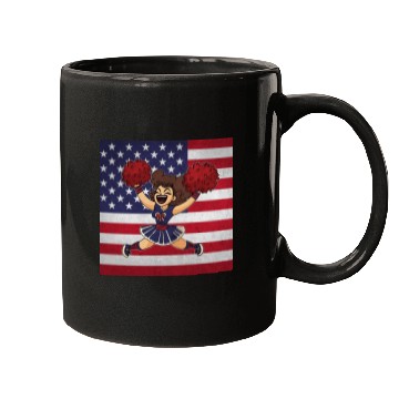 Discover Cheerleading Cheerleader Us Flag Mugs