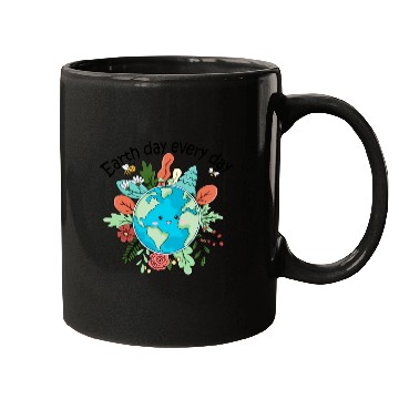 Discover Earth Day Every Day Save The Planet Nature Lovers Mugs