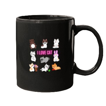 Discover I Love Cat Mugs
