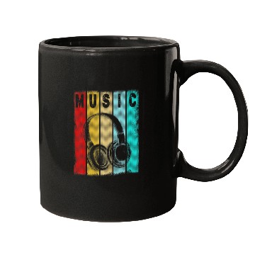 Discover Electronic Music Lover DJ Vintage Retro Mugs