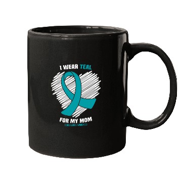 Discover I Wear Teal For My Mom Food Allergy Awareness Mugs