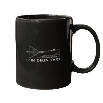 Discover F-106 Delta Dart Interceptor Fighter Plane Mugs