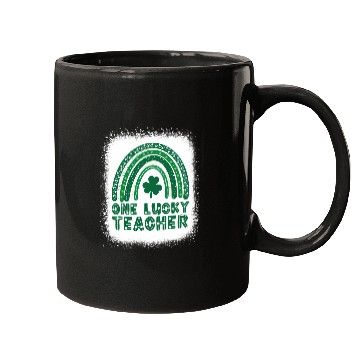 Discover One Lucky Teacher St Patrick'S Day Rainbow Mugs
