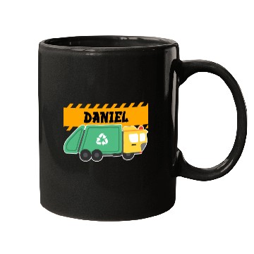 Discover Daniel Trash Truck For Collector Ecologist Garbage Mugs