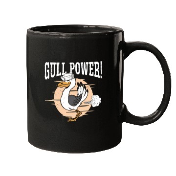 Discover Gull Power Whirer Bird Seabird Seagull Mugs