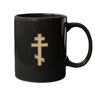 Discover Russian Orthodox Cross Slavo Byzantine Cross Mugs