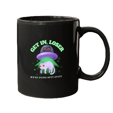 Discover Ufo Cat Alien Abduction We'Re Doing Butt Stuff Mugs