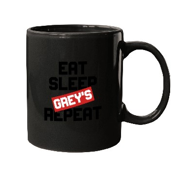 Discover EAT SLEEP GREY S REPEAT Mugs