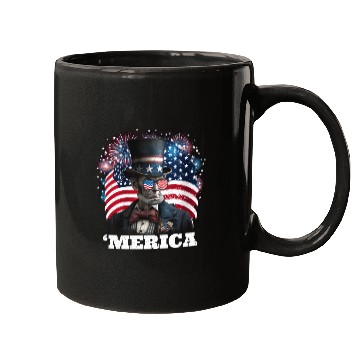 Discover Merica Lincoln Independence Day Party 4th July Mugs