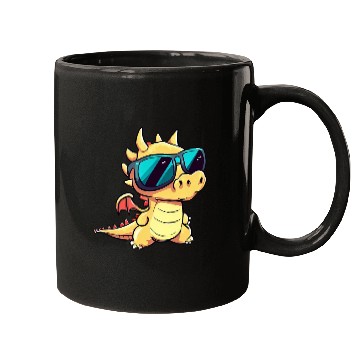 Discover Cute Baby Dragon Puppy Mugs