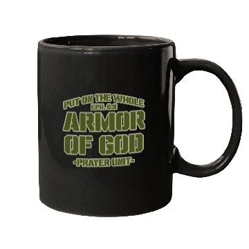 Discover Put On The Whole Armor Of God Prayer warrior Mugs