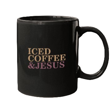 Discover Iced Coffee And Jesus please Mugs