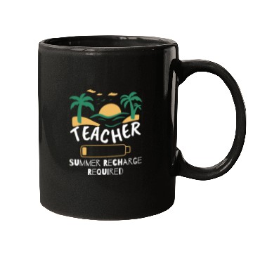 Discover Teacher Summer Recharge Required Mugs
