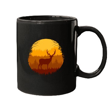 Discover Autumn Forest And Deer Mugs