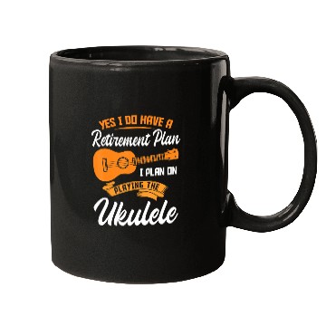 Discover Funny Retirement Ukulele Player Guitar Mugs
