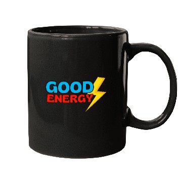Discover GOOD ENERGY- Flash Of Lightning Yellow Mugs
