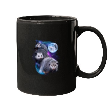 Discover 3 Moon Opossum Marsupial Rodent Opossum Novelty Mugs