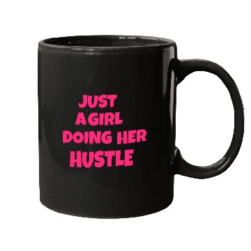 Discover Just a girl doing her hustle green Mugs
