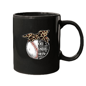 Discover Baseball Gigi Vintage Leopard Messy Bun Mugs