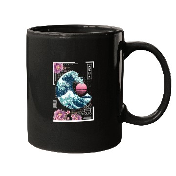 Discover Vaporwave Synthwave 80'S Japan Japanese Great Mugs