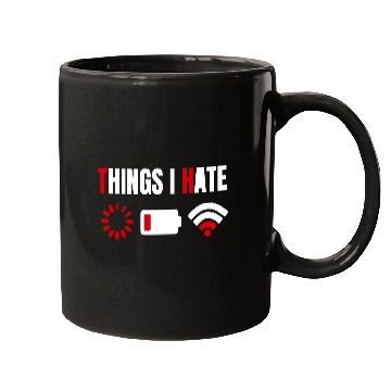 Discover Computer Gamer Gift Things I Hate Mugs