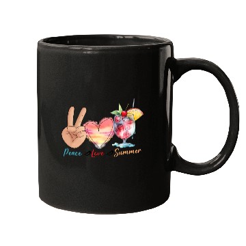 Discover peace love summer Mugs