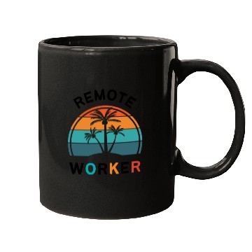 Discover Digital nomad = Remote worker Mugs
