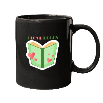 Discover I Love Boo Reading Book Typography Store Mugs