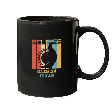 Discover America Total Solar Eclipse 040824 Texas 2024 Mugs