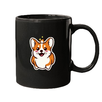 Discover Cute Little Corgi Dog Lover Puppy Retro Mugs
