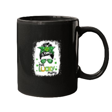 Discover One Lucky Mama St Patric Day Mom Mother Shamrock Mugs