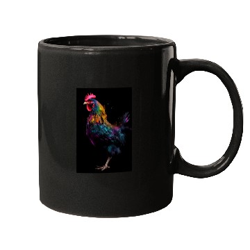Discover Chicken Colorful Farmer Mugs