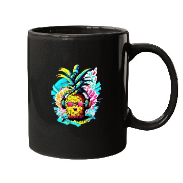 Discover Tropic Beats: Pineapple Party Vibes Mugs