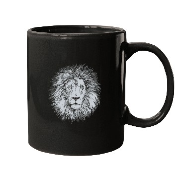 Discover Lion face Mugs