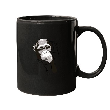 Discover Cute monkey in hands Mugs
