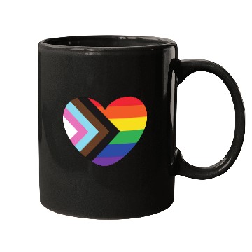 Discover Pride Rainbow Heart Mugs