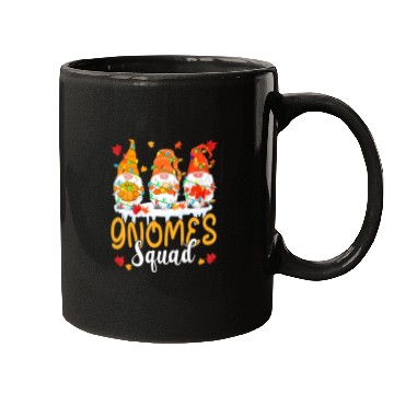 Discover Gnomes Squad Cute Thanksgiving Light Autumn Three Mugs