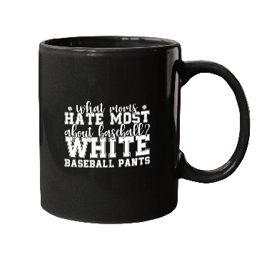 Discover Sports Baseball Softball Moms Against White Mugs
