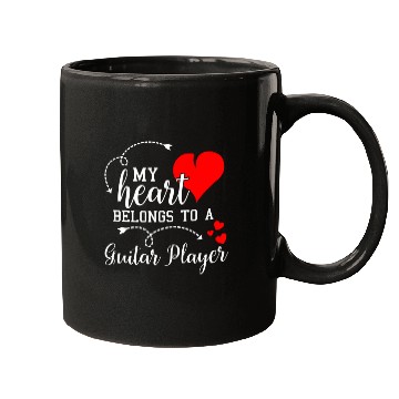 Discover I Love My Guitar Player Husband Wife Valentines Mugs