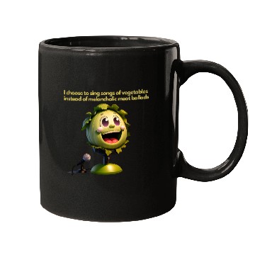 Discover I prefer to sing songs of vegetables.Vegan Fashion Mugs