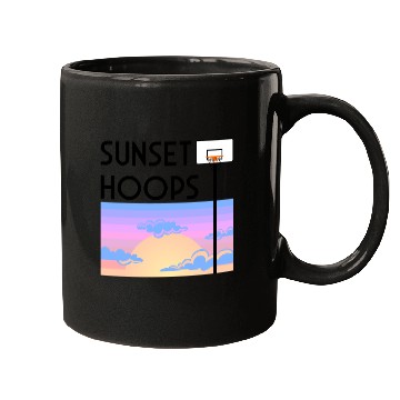 Discover Basketball Gift: Sunset Hoops Mugs
