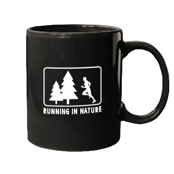 Discover Runners Running In Nature Marathon Training Mugs