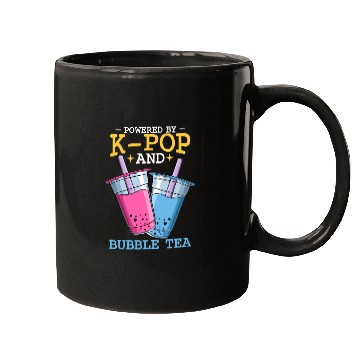 Discover Powered By K Pop And Bubble Tea Kawaii Korean Boba Mugs