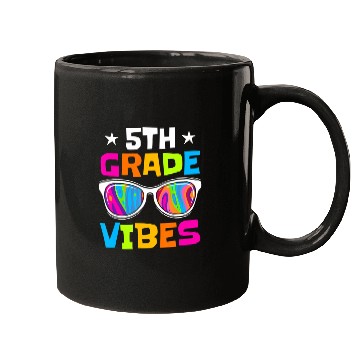 Discover 5th Grade Vibes Sunglasses Back To School Mugs