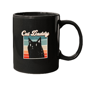 Discover Cat Daddy Synthwave Mugs